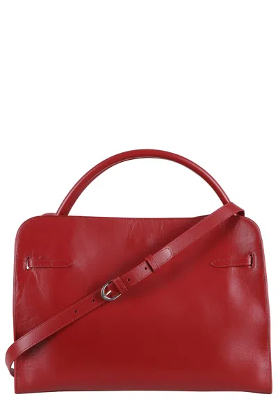 Biasia Always-on Clasp-fastening Tote Bag In Red