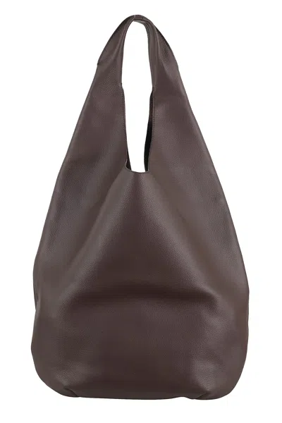 Apc A.p.c. Le Neige Shopper Bag - Leather - Brown In Brown