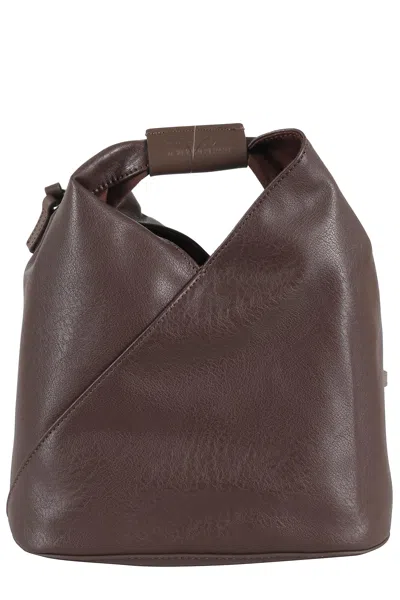 Mm6 Maison Margiela Triangular Design Crossbody Bag With Adjustable Strap