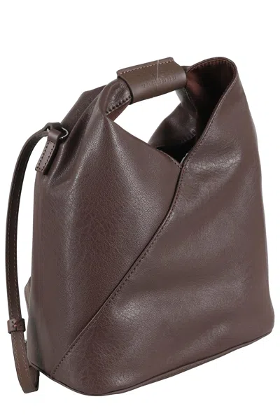 Mm6 Maison Margiela Triangular Design Crossbody Bag With Adjustable Strap