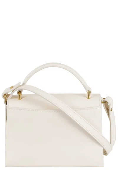 Mulberry Small Lana Top Handle High Gloss Leather In White