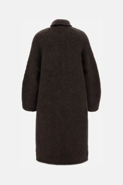 Boboutic Double-breasted Coat In Brown