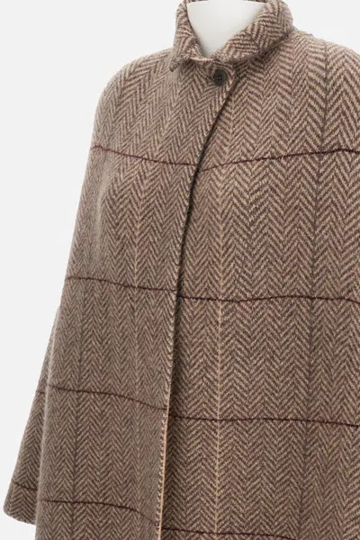 Boboutic Double-breasted Coat In Neutral
