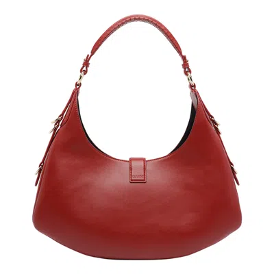 Ganni Women Small Kat Shoulder Bag In Red
