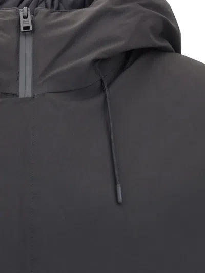 Woolrich Zippered Long-sleeved Casual Jacket In Black