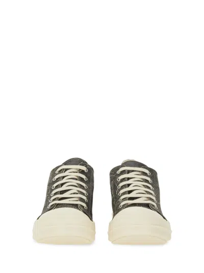 Rick Owens Drkshdw Modern Low-top Sneakers Textured Finish In Animal Print