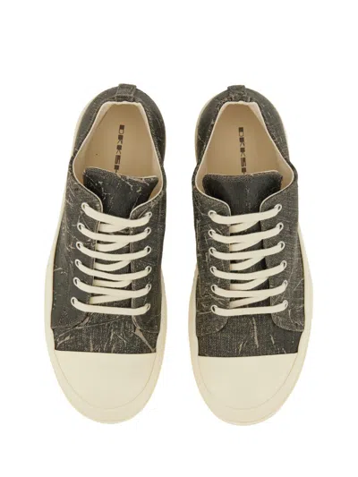 Rick Owens Drkshdw Modern Low-top Sneakers Textured Finish In Animal Print