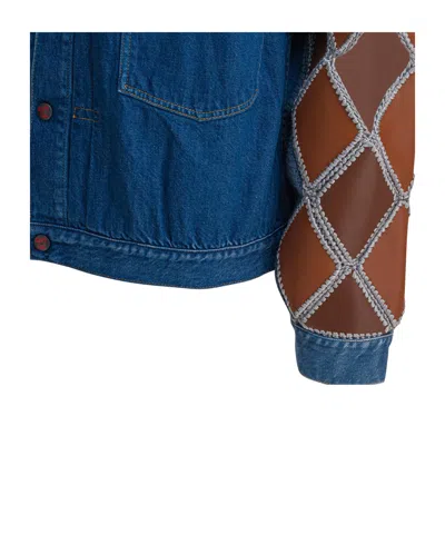 Kapital Panelled Denim Jacket In Blue