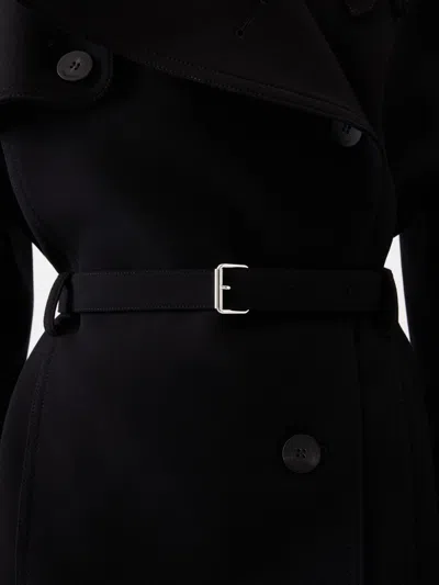 Jacquemus Womens Black Ovalo Court Belted Stetch-woven Trench Coat