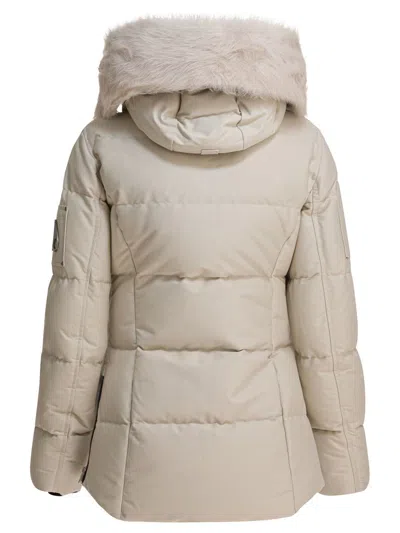 Moose Knuckles Long-sleeved Cotton Jacket In Neutral