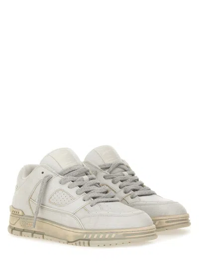 Axel Arigato Area Lo Perforated Leather Sneakers In Animal Print