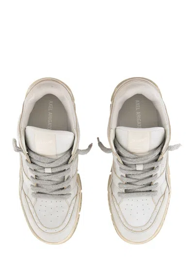 Axel Arigato Area Lo Perforated Leather Sneakers In Animal Print