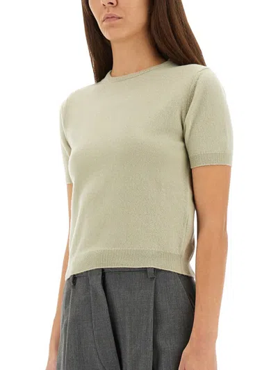 Maison Margiela Short Sleeve Knitwear Crew Neck In Multi