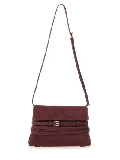 Moschino Couture Bordeaux Shoulder Bag In Burgundy