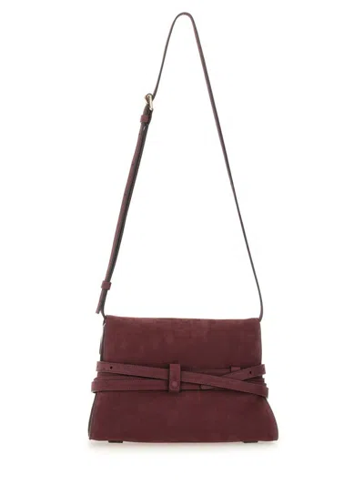 Moschino Couture Bordeaux Shoulder Bag In Burgundy