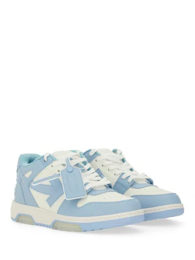 Off-white Out Of Office Leather Sneakers In Blue