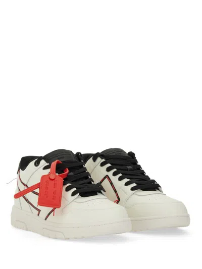 Off-white Stitched Arrow Sneakers In Multi