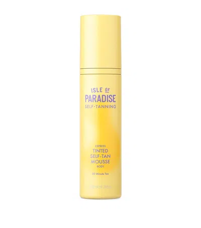 Isle Of Paradise Express Tinted Self-tan Mousse In Yellow