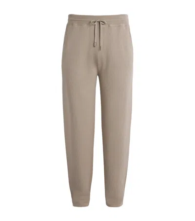 Canali Cotton-blend Sweatpants In Brown