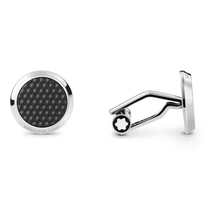 Montblanc Meisterstuck Round Cufflinks In Black