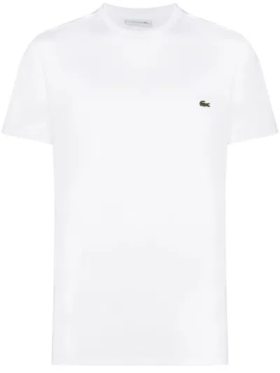 Lacoste Basic Crew Neck Sport Tee In White
