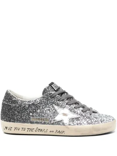 Golden Goose Superstar Sneakers In Silver