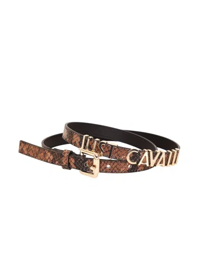 Roberto Cavalli Just Cavalli Belt In Brown