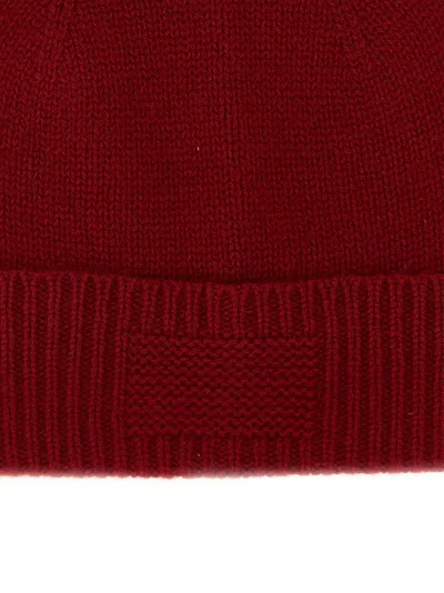Guest In Residence Ribbed-cuff Cashmere Beanie In Red
