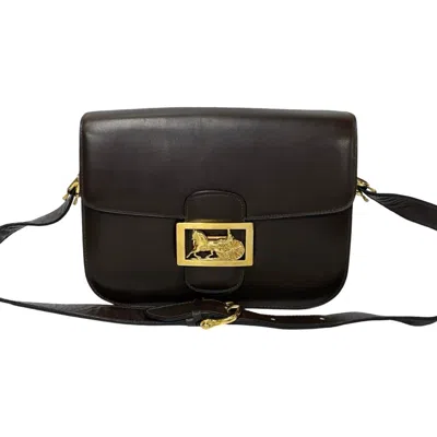 Pre-owned Celine Brown Leather Pochette Shoulder Bag ()