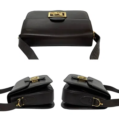 Pre-owned Celine Brown Leather Pochette Shoulder Bag ()
