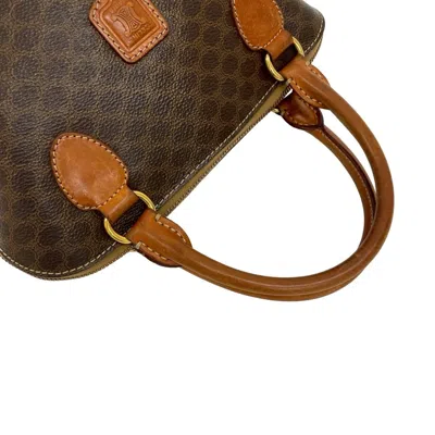 Pre-owned Celine Brown Leather Pvc Boston Bag Handbag ()