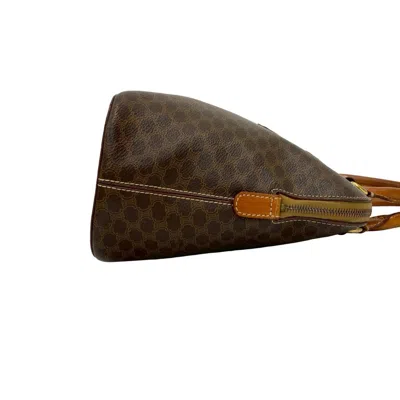 Pre-owned Celine Brown Leather Pvc Boston Bag Handbag ()