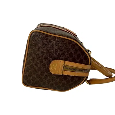 Pre-owned Celine Brown Leather Pvc Boston Bag Handbag ()