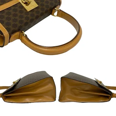 Pre-owned Celine Brown Leather Pvc Handbag Shoulder Bag ()