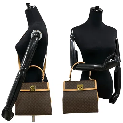 Pre-owned Celine Brown Leather Pvc Handbag Shoulder Bag ()
