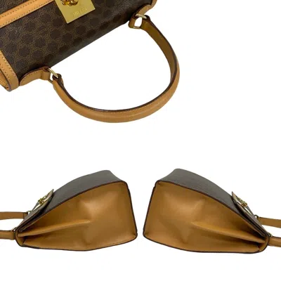 Pre-owned Celine Brown Leather Pvc Handbag Shoulder Bag ()