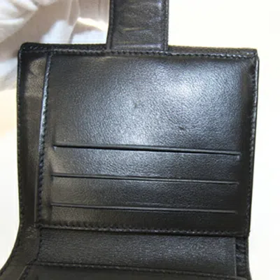 Pre-owned Chanel Black Grained Calfskin Wallet (bi-fold) ()