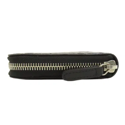 Pre-owned Chanel Black Leather Long Wallet (bi-fold) ()
