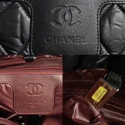 Pre-owned Chanel Black Nylon Handbag Tote Bag ()