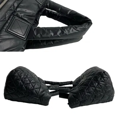 Pre-owned Chanel Black Nylon Handbag Tote Bag ()