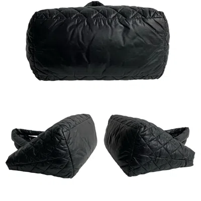 Pre-owned Chanel Black Nylon Handbag Tote Bag ()