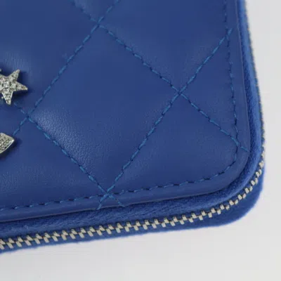 Pre-owned Chanel Blue Leather Coin Purse/coin Case ()