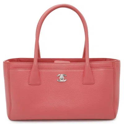 Pre-owned Chanel Pink Leather Tote Bag ()