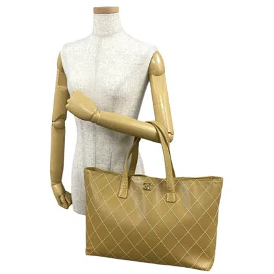 Pre-owned Chanel Yellow Leather Tote Bag ()