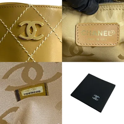 Pre-owned Chanel Yellow Leather Tote Bag ()