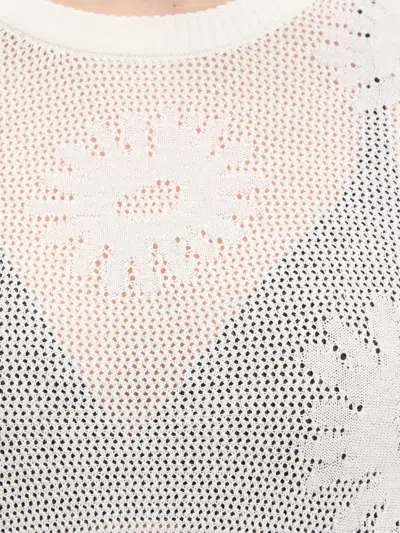Hugo Boss Daisy-pattern Sweater In White
