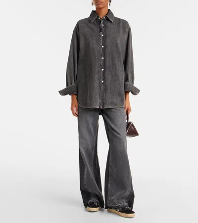 Golden Goose Synthetic Fabric And Leather Running Sneakers In Black