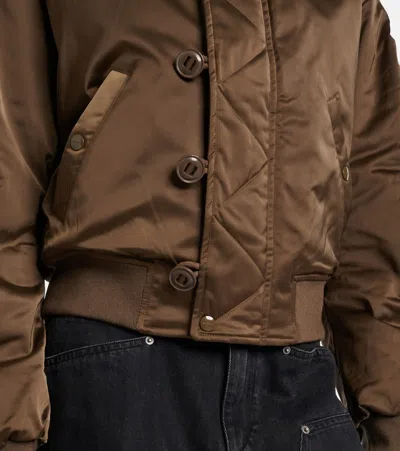 Isabel Marant Étoile Womens Elisa Nylon Jacket Khaki In Brown