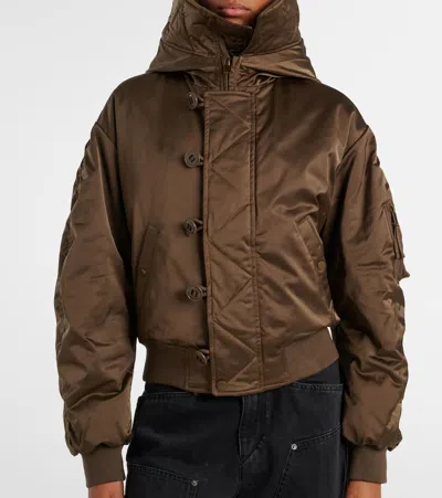 Isabel Marant Étoile Womens Elisa Nylon Jacket Khaki In Brown