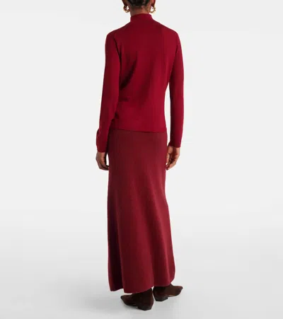 Max Mara Roll-neck Sweater In Red